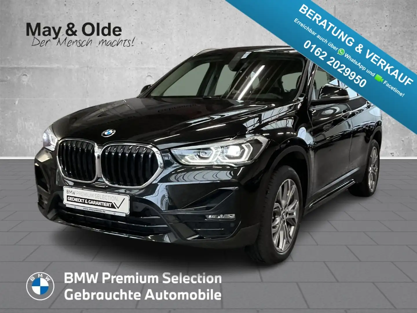 BMW X1 sDrive18d AHK-abnehmbar AHK Navi Memory Sitze Soun Schwarz - 1