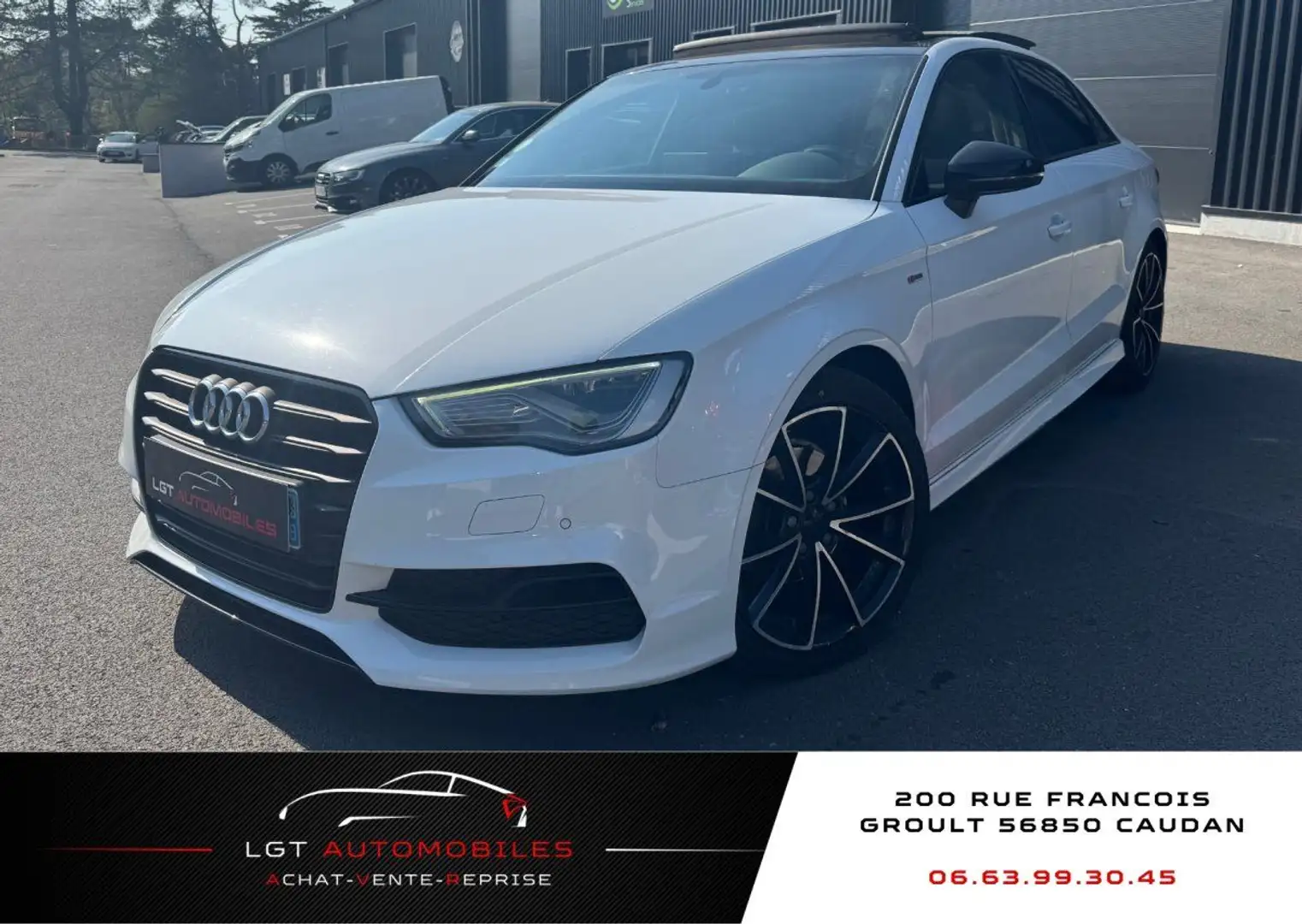 Audi A3 III 2.0 TDI 150ch S Line S tronic 6 Blanc - 1