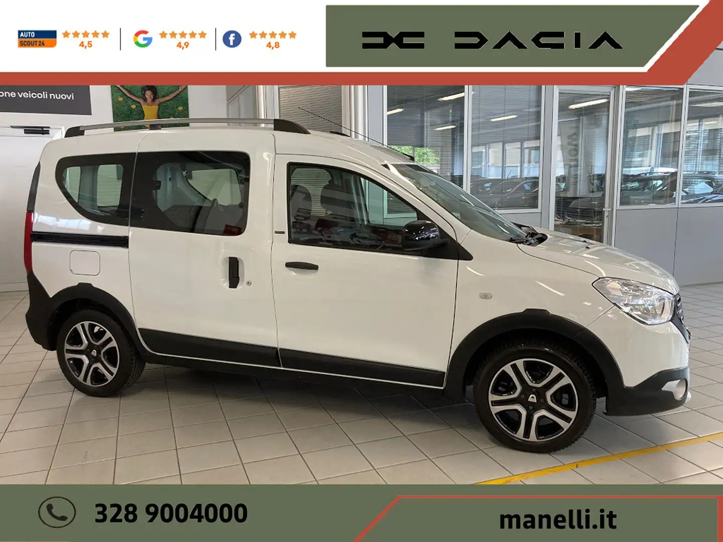 Dacia Dokker Stepway 1.5 dCi 90cv S&S Euro6 rif.FN648 Bianco - 1