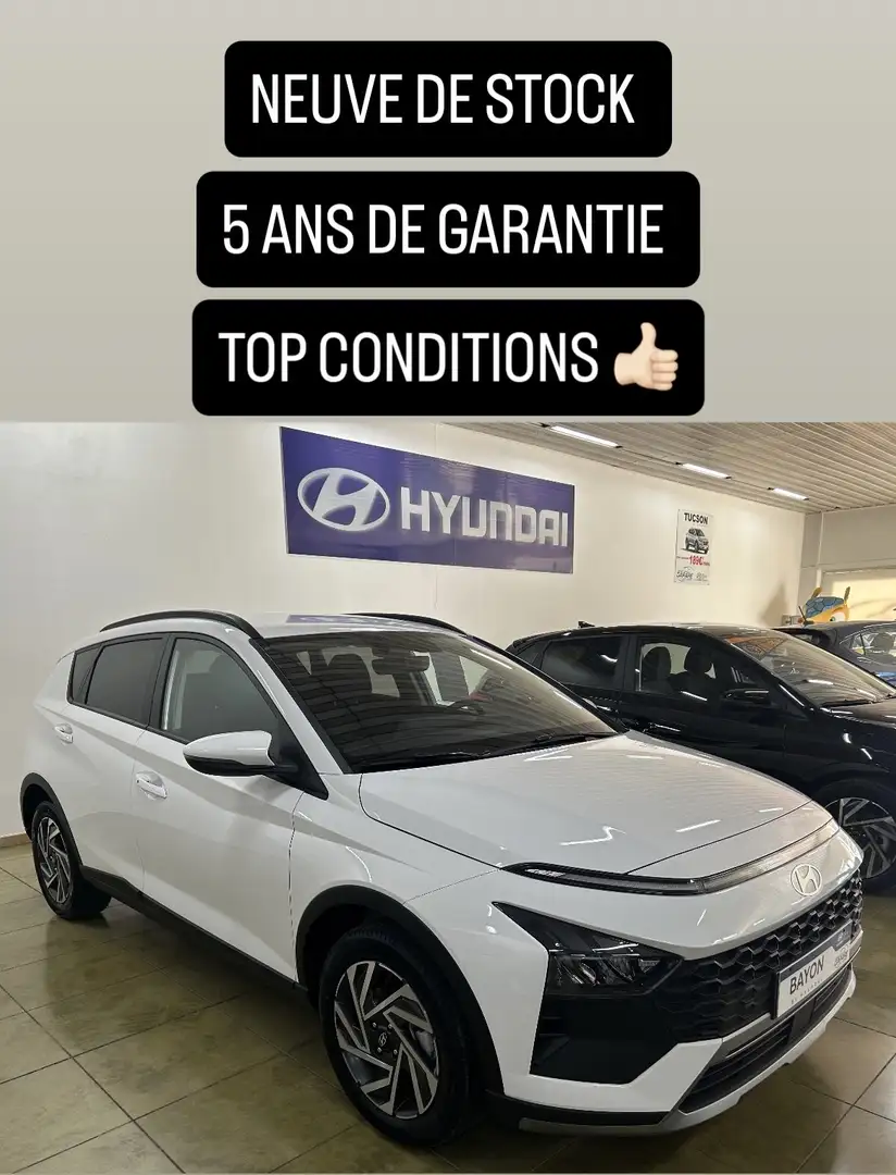 Hyundai BAYON TECHNO 1.0 T-GDi 100CV - NEUVE DE STOCK - 0 KM Wit - 1