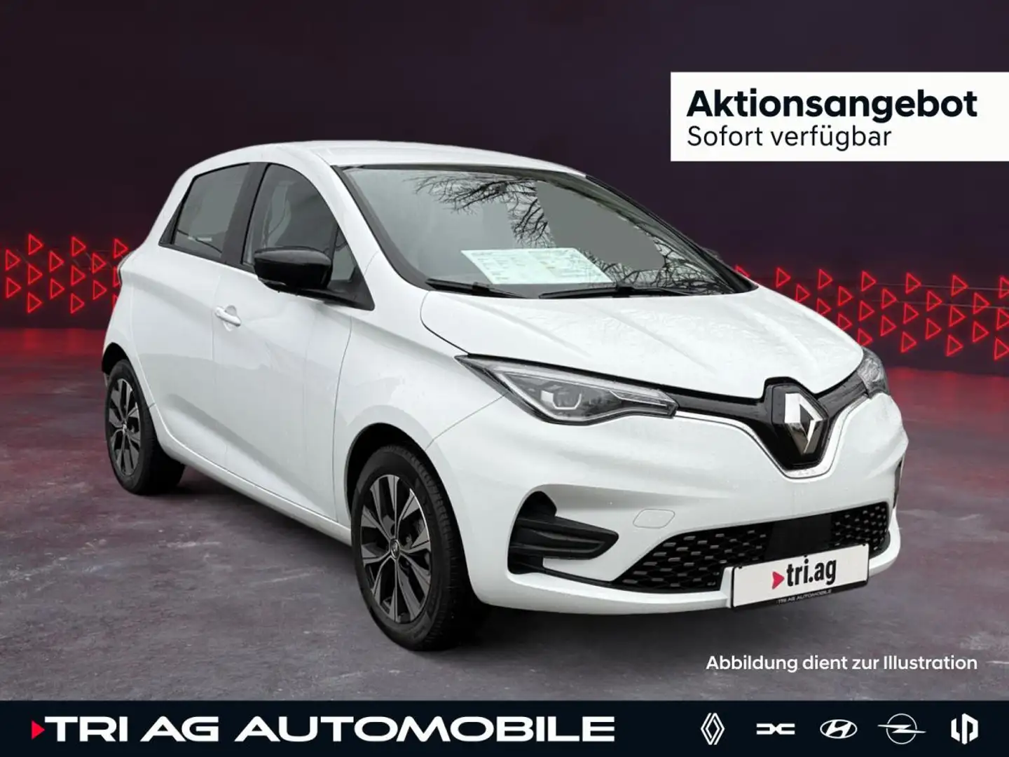 Renault ZOE Evolution EV50 135hp LED Klimaautomatik SHZ PDC Weiß - 1