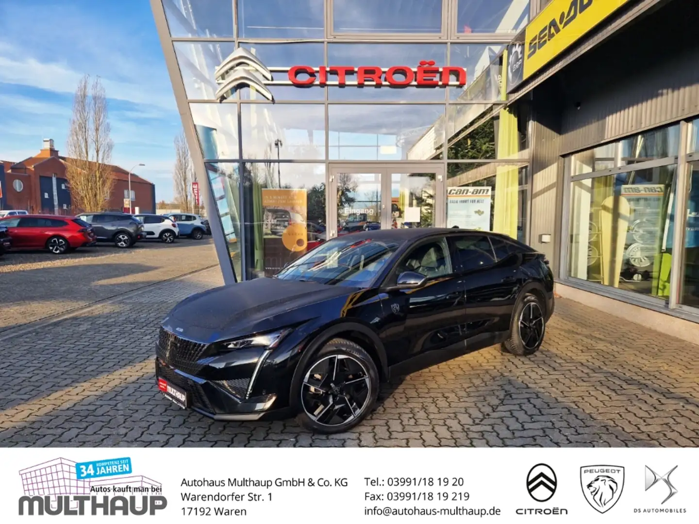 Peugeot 408 GT Plug-In Hybrid 225 MATRIX STANDHZG Noir - 1