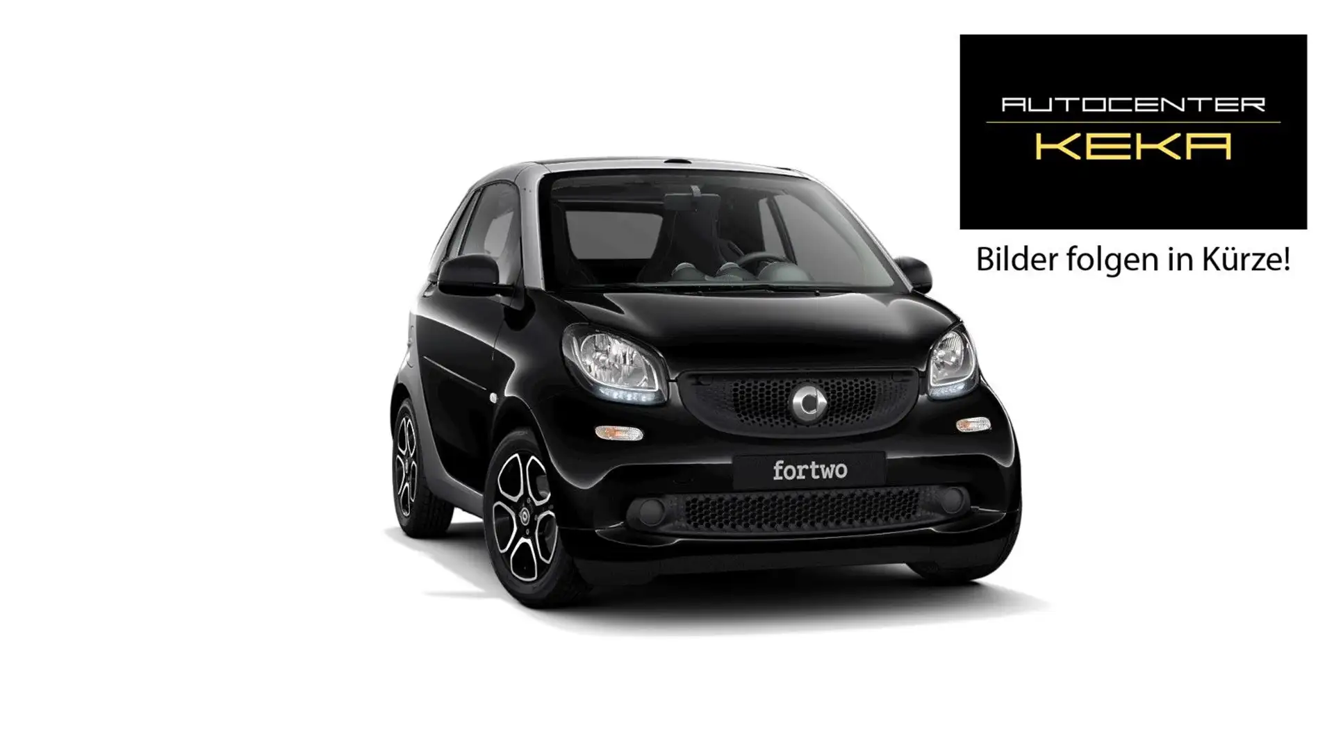 smart forTwo Cabrio TURBO DCT PRIME BLACK/SILVER *WENIG KM* Noir - 1