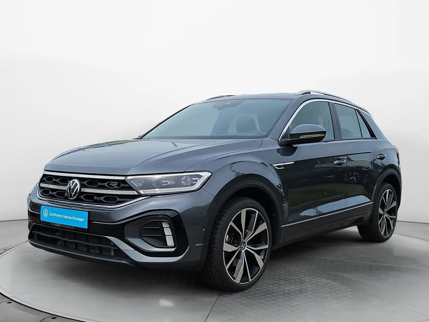 Volkswagen T-Roc 1.5TSI R-Line DSG LED Navi AHK Gris - 2