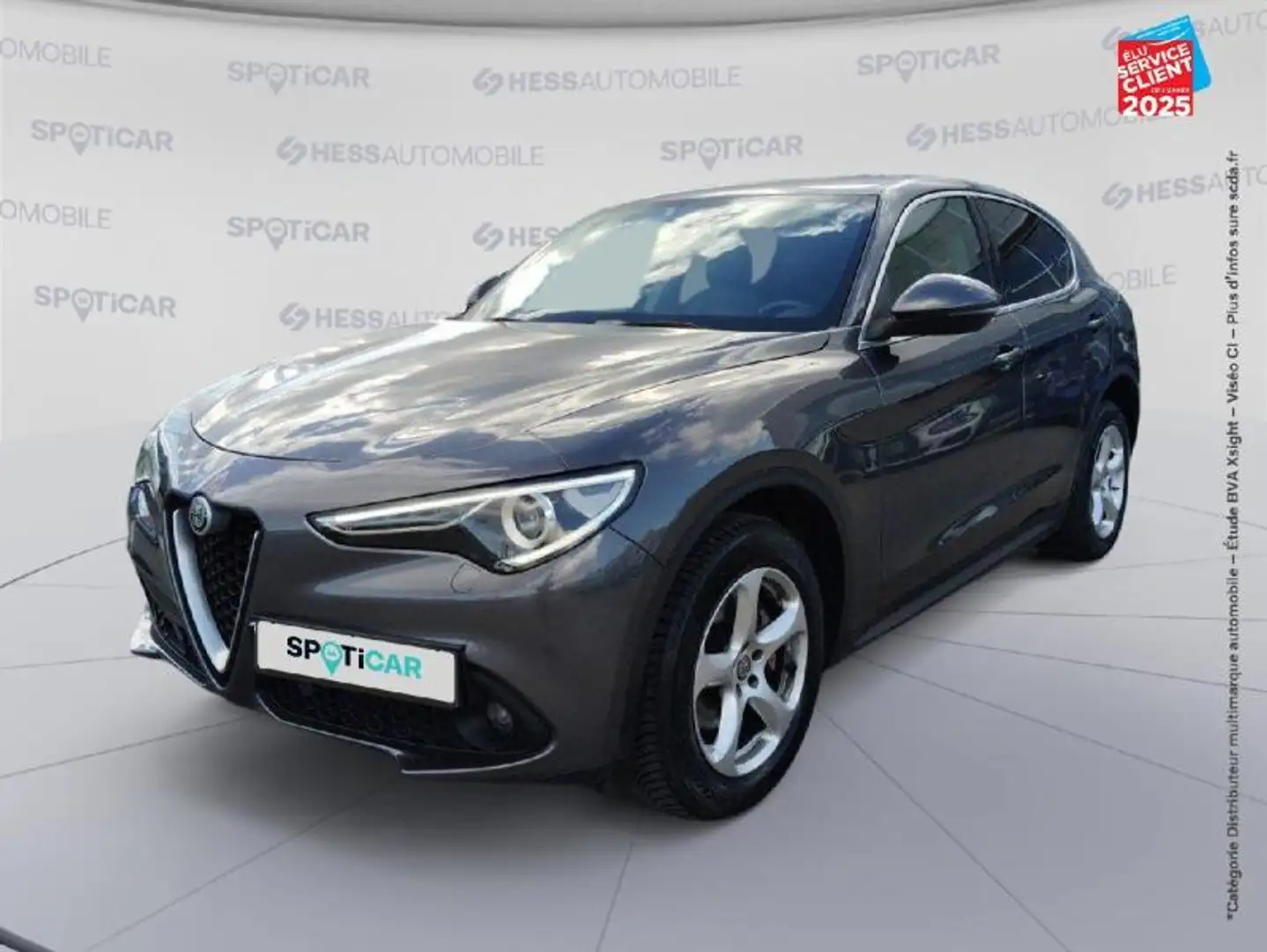 Alfa Romeo Stelvio 2.2 Diesel 180ch Super Q4 AT8 Gris - 1