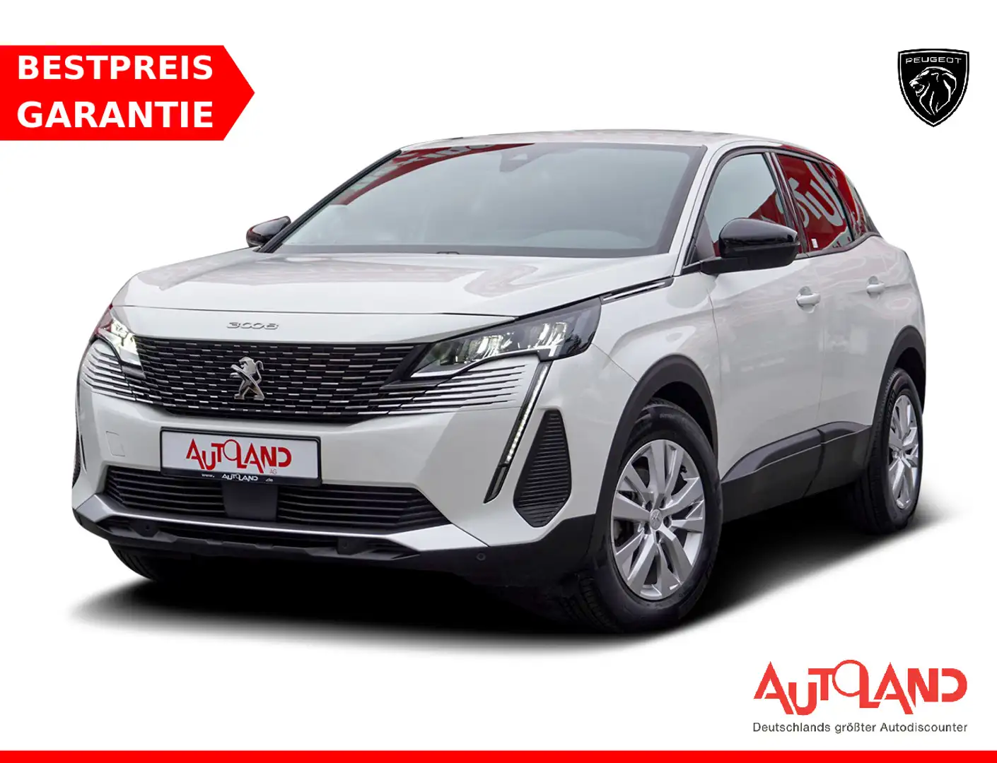 Peugeot 3008 1.2 12V e-THP Active Pack LED Navi Kamera Wit - 1