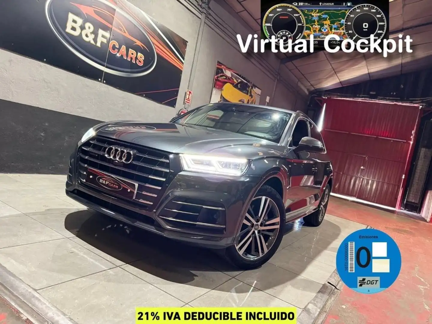 Audi Q5 55 TFSIe S line quattro-ultra S tronic Gris - 1