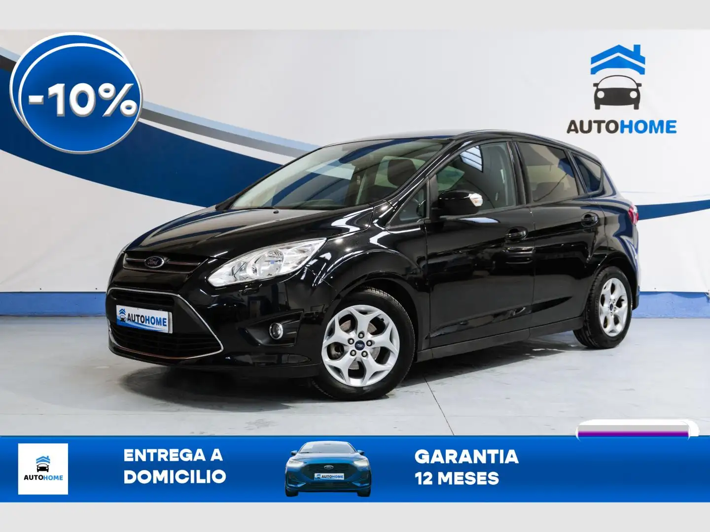 Ford Grand C-Max 1.0 Ecoboost Auto-S&S Trend 125 Negro - 1