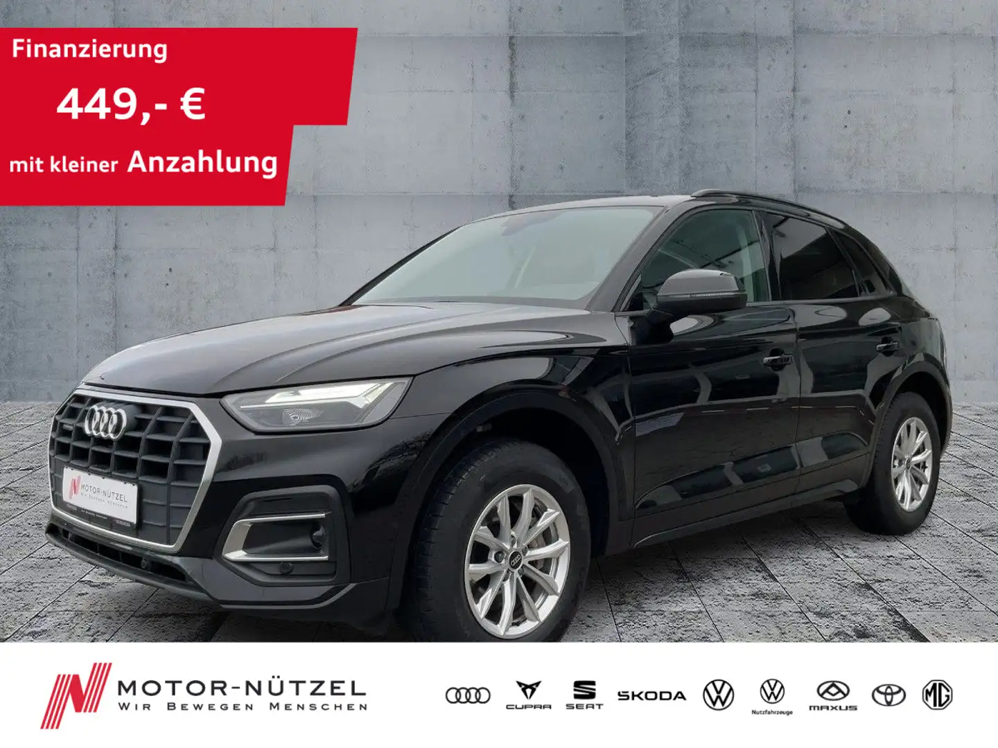 Audi Q5 40 TDI QU S-TR LED+NAVI+2xPDC+GRA+SHZ Schwarz - 1