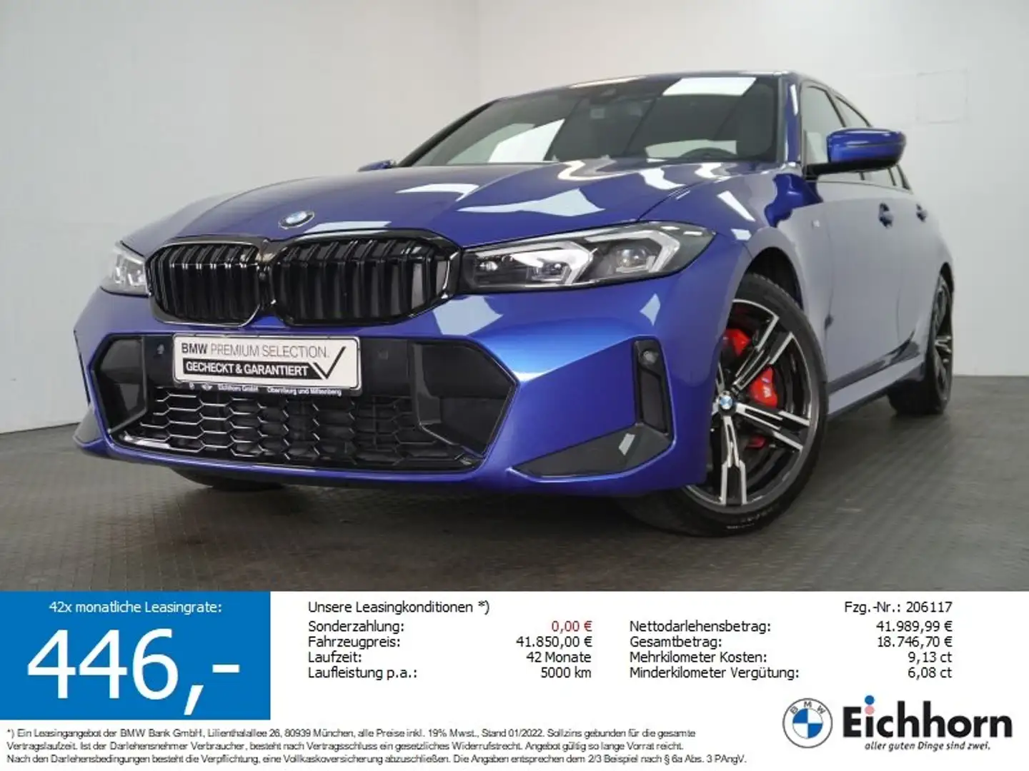 BMW 318 i Limo M Sportpaket Pro *LiveCockProf..LEDER* Blau - 1