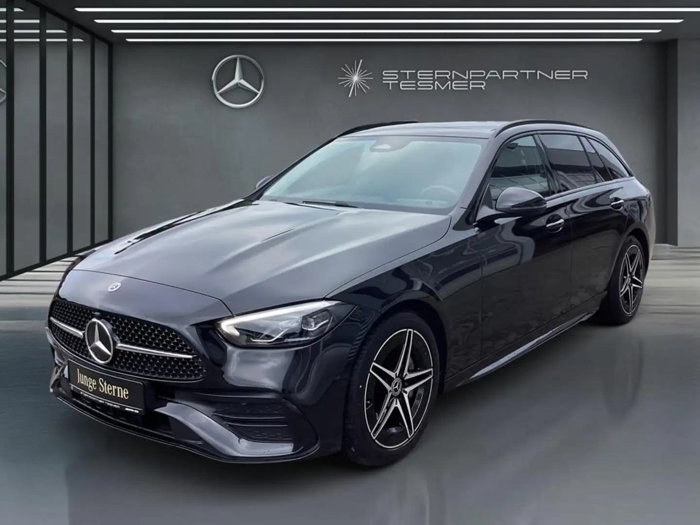 Mercedes-Benz C 180 T +AMG+Night+Pano+Kamera+Memory+Totw+Verk Schwarz - 2