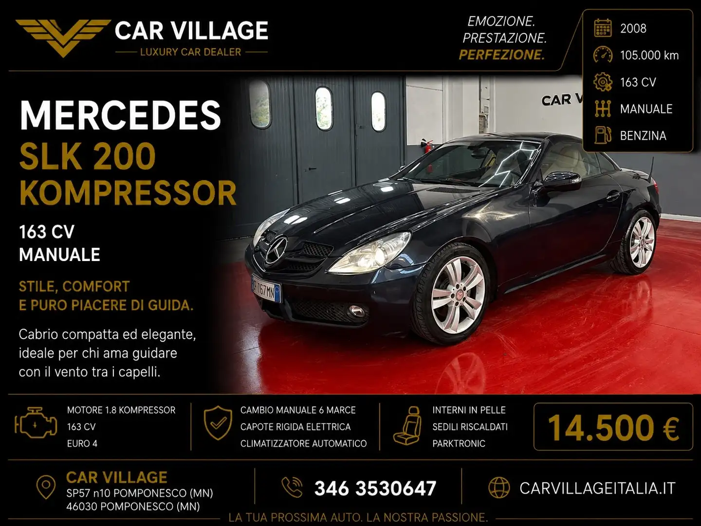 Mercedes-Benz SLK SLK 200 Kompressor cat Blau - 1