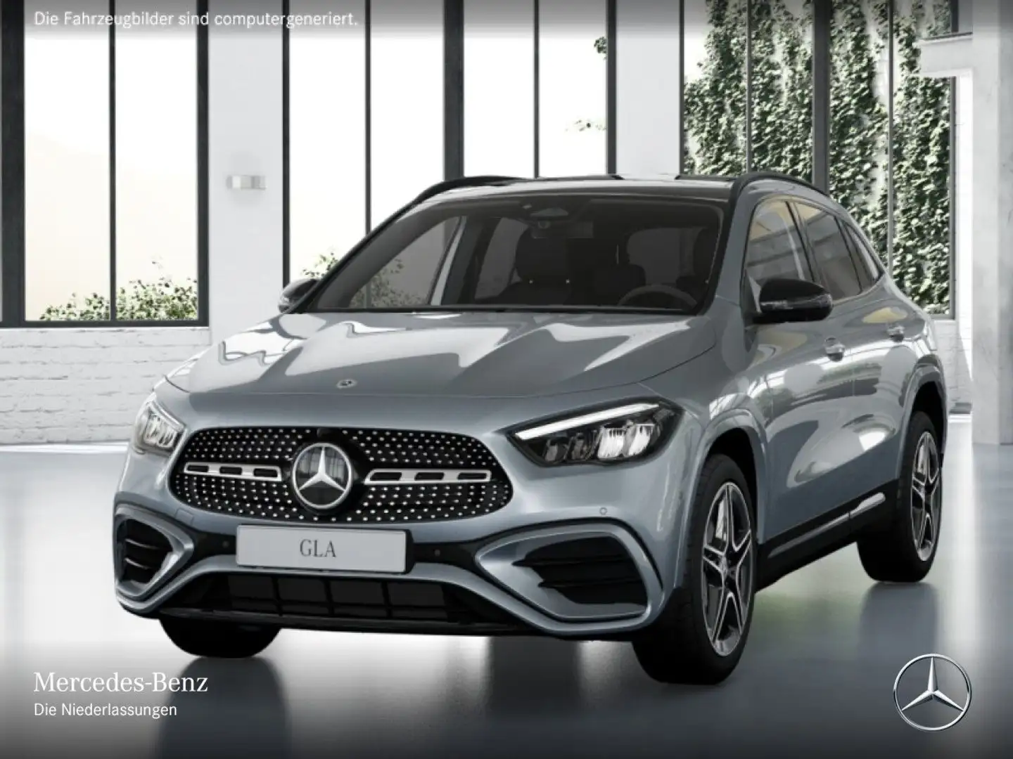 Mercedes-Benz GLA 180 AMG+NIGHT+PANO+360°+AHK+LED+19"+TOTW+7G Argento - 2