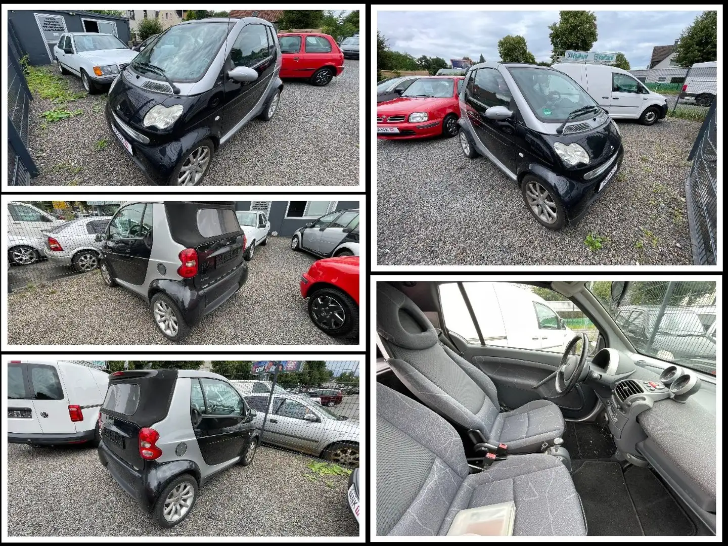 smart forTwo Cabriolet m. KLIMA "nur 74.000 km" TÜV NEU! Schwarz - 1