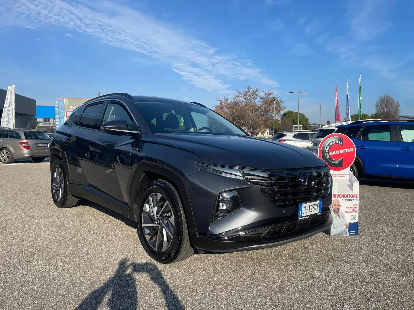 Hyundai TUCSON Tucson III 2021 1.6 crdi 48V Xline C. AUTOMATICO Gris - 2