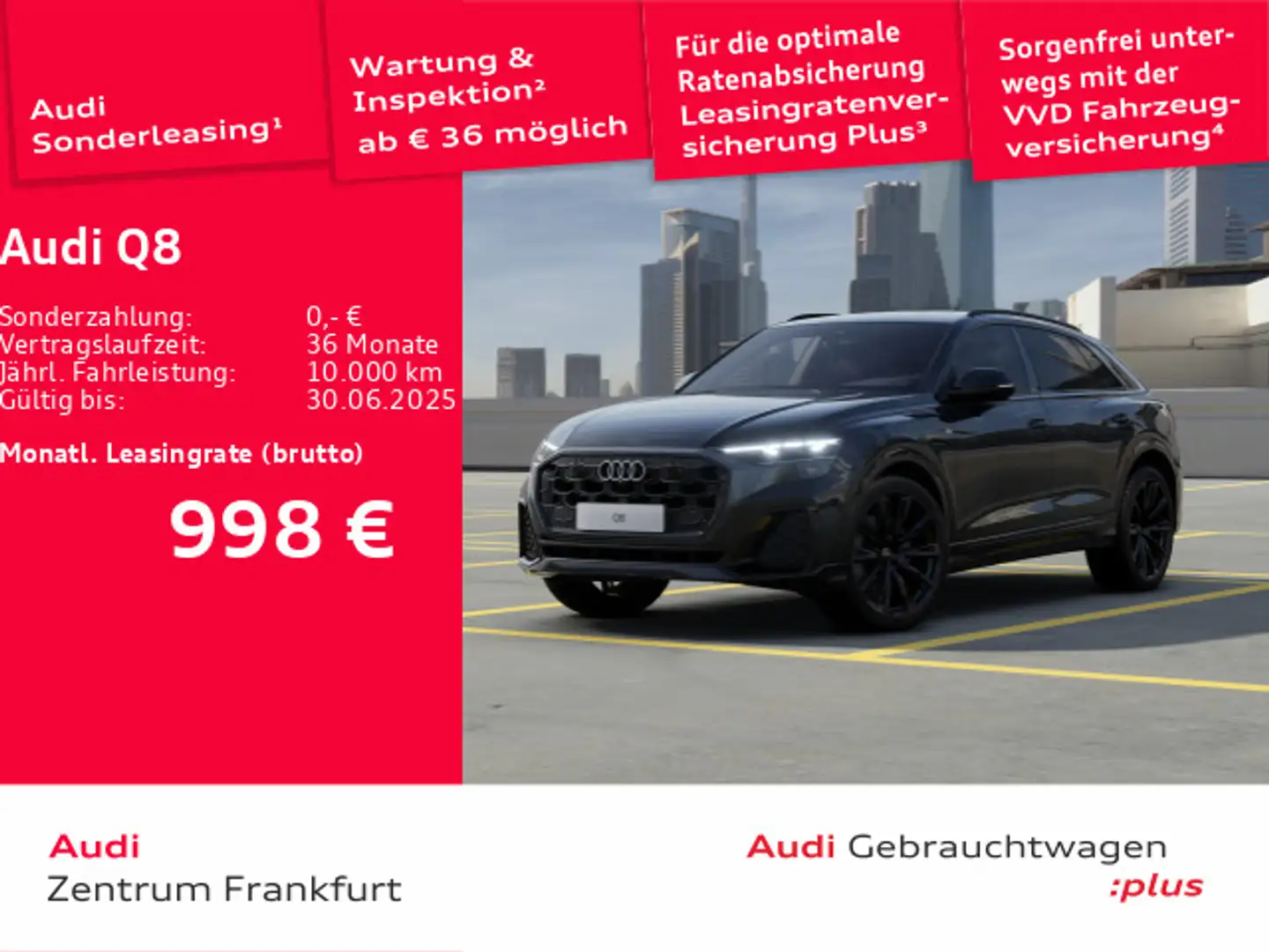 Audi Q8 50 TDI quattro tiptronic S Line MatrixLED Luf Schwarz - 1