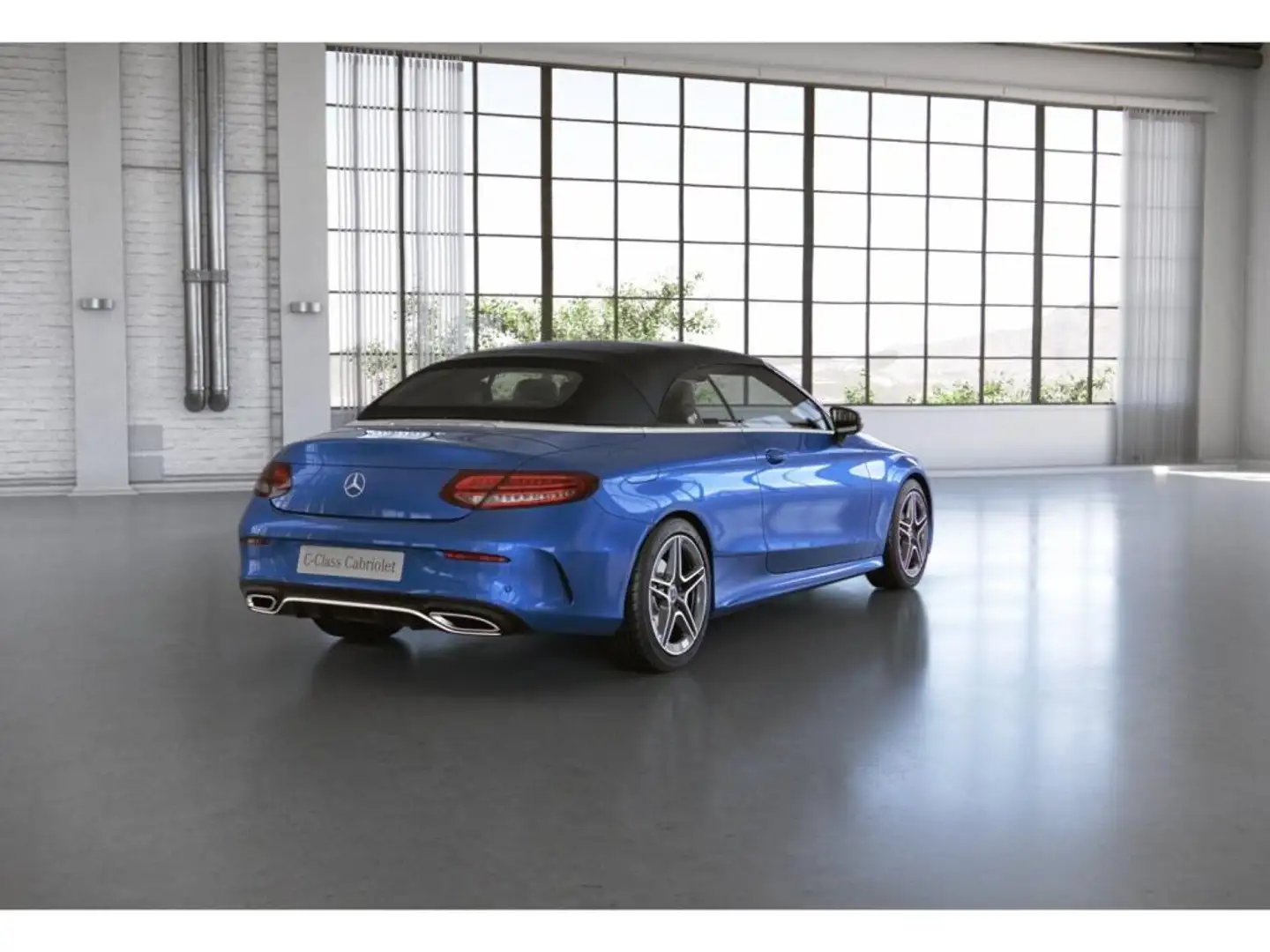 Mercedes-Benz C 200 Cabrio AMG-Sport/Multibeam/Cam/SHZ/18' Blau - 2