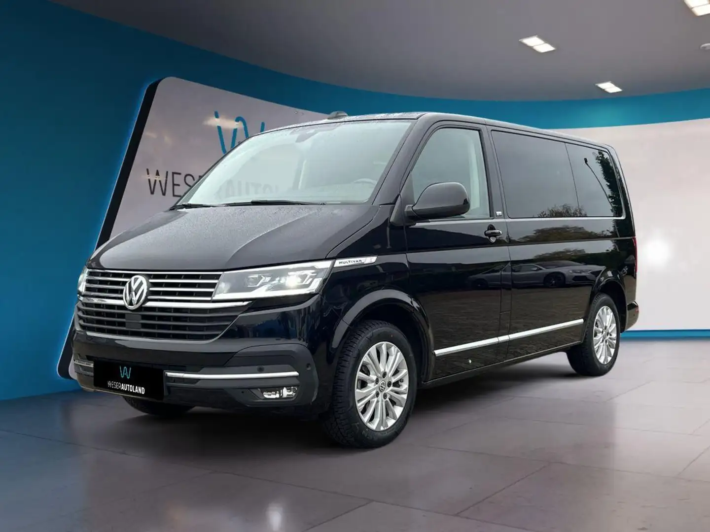 Volkswagen T6.1 Multivan Generation Six FWD AHK ACC 7-SITZE Zwart - 1