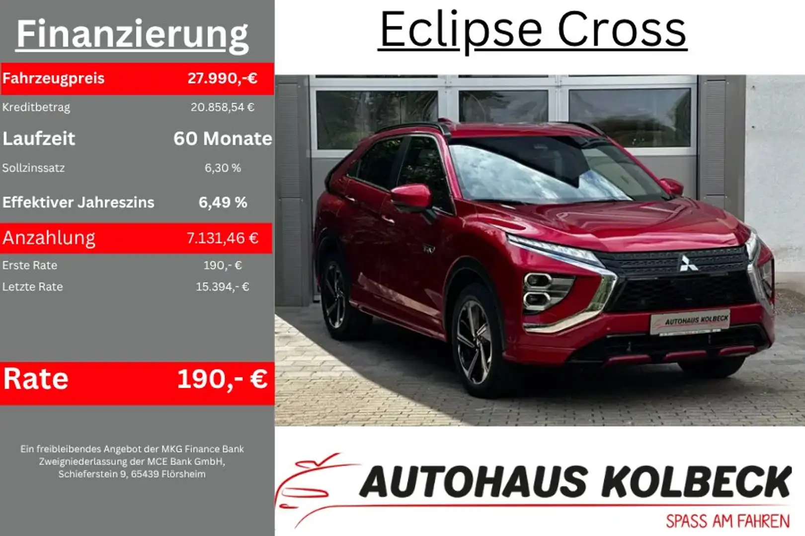 Mitsubishi Eclipse Cross Plus Select Hybrid 4WD Rouge - 1