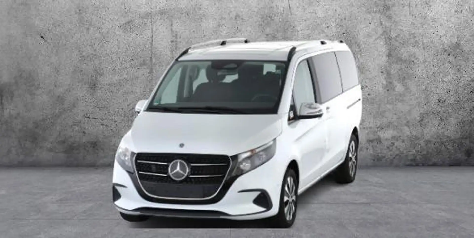 Mercedes-Benz V 220 lang MOPF Dist Tisch AHK 2xSchiebTür Weiß - 1
