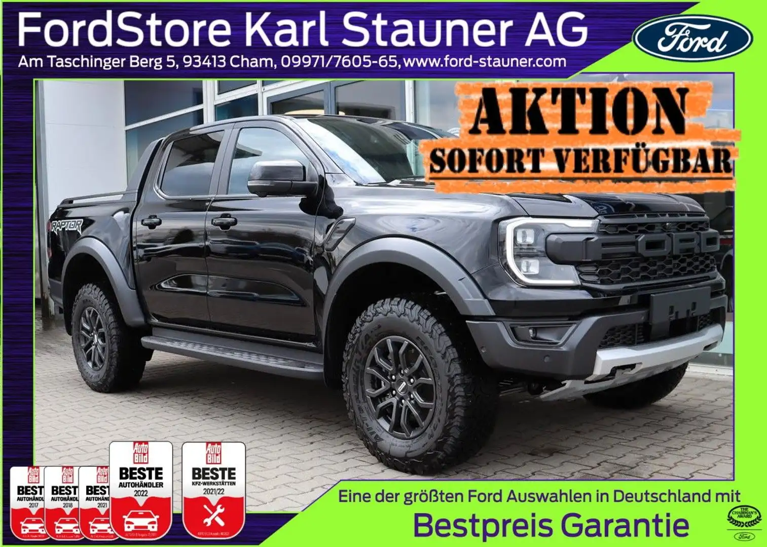 Ford Ranger Raptor Ranger Raptor DOKA 4x4 Raptor-Paket 3,99% FIN* Negru - 1