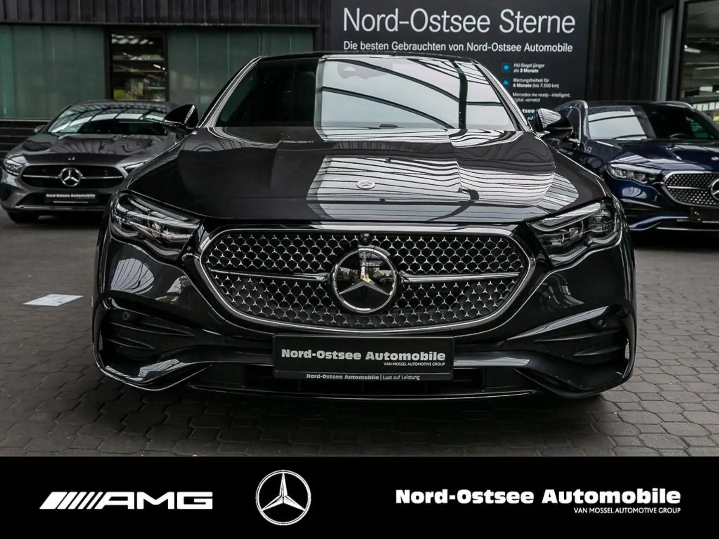 Mercedes-Benz E 200 AMG PANO BURMESTER NIGHT Gris - 2