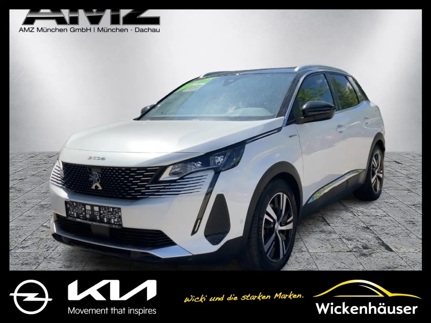 Peugeot 3008 Hybrid4 300 (PHEV) GT AHK Leder Massage Blanc - 1