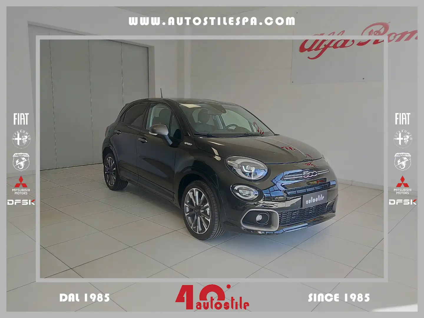 Fiat 500X 500X 1.3 MultiJet 95 CV Sport FULL LED KM0 Zwart - 1