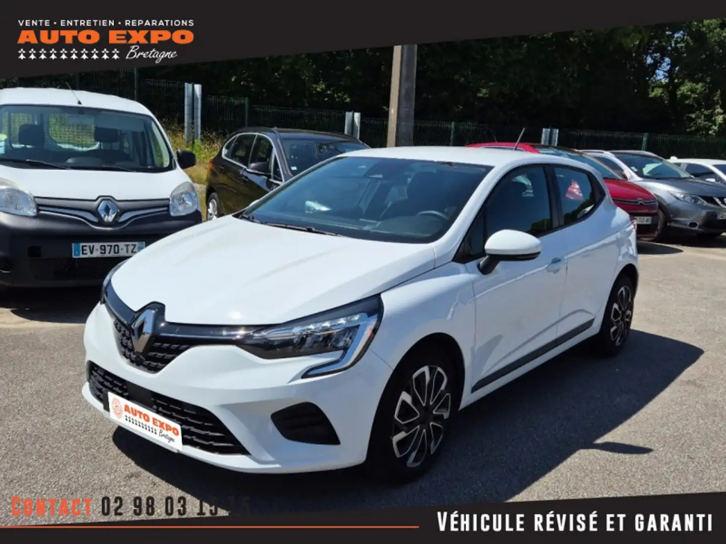 Renault Clio 1.0 SCE 75CH BUSINESS Blanc - 1
