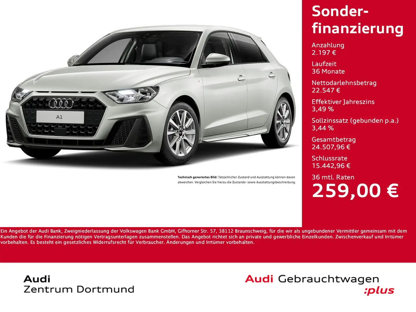 Audi A1 Sportback 30 S LINE CARPLAY VIRTUAL-COCKPIT Silber - 1