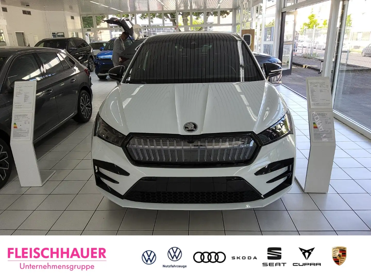 Skoda Enyaq Suite RS 4x4 Coupe 82 kWh 250 kW LED HUD AHK 360 K Weiß - 2