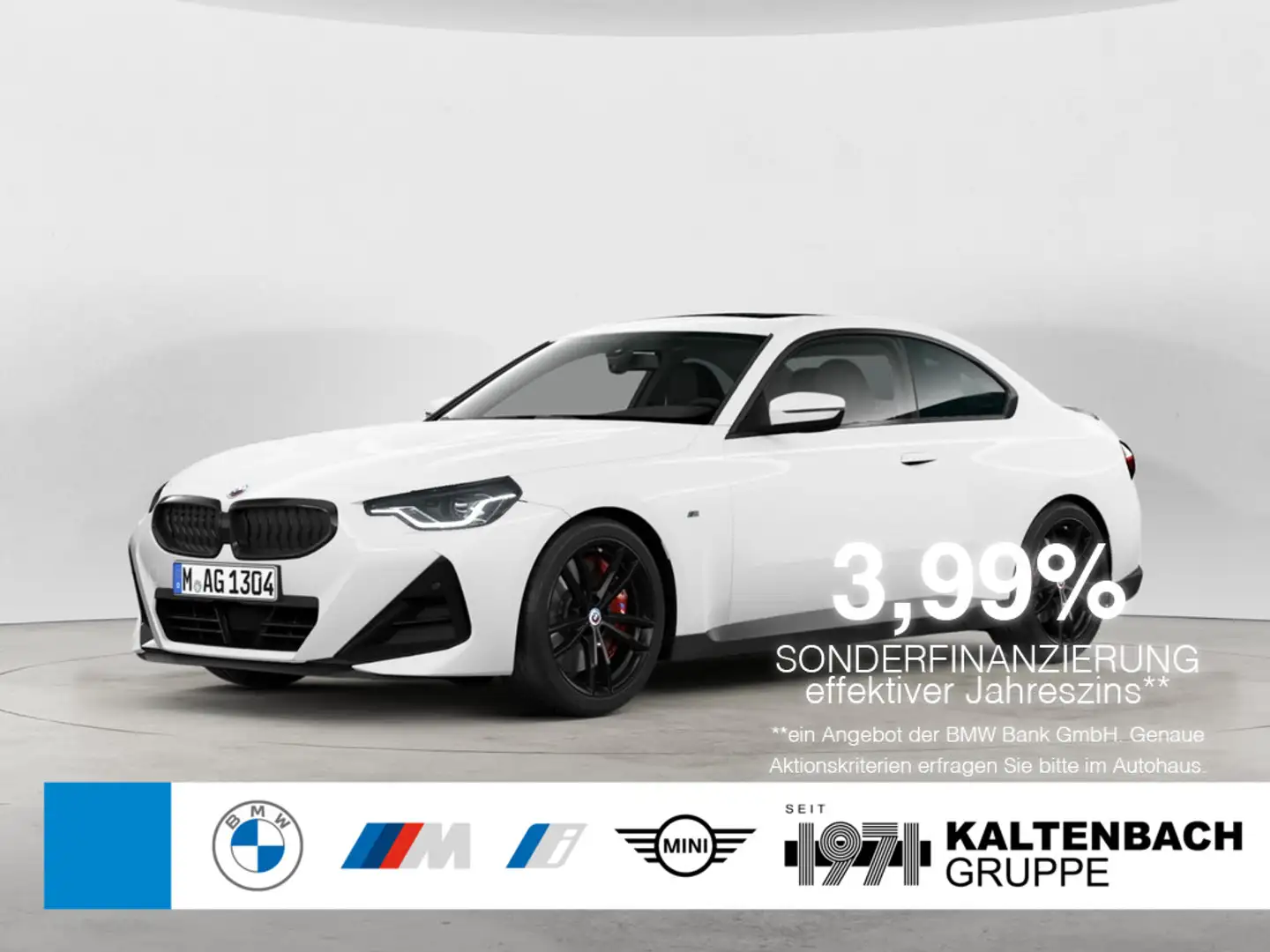 BMW 220 d Coupe M-Sport Pro AHK LED ACC W-LAN NAVI Wit - 1