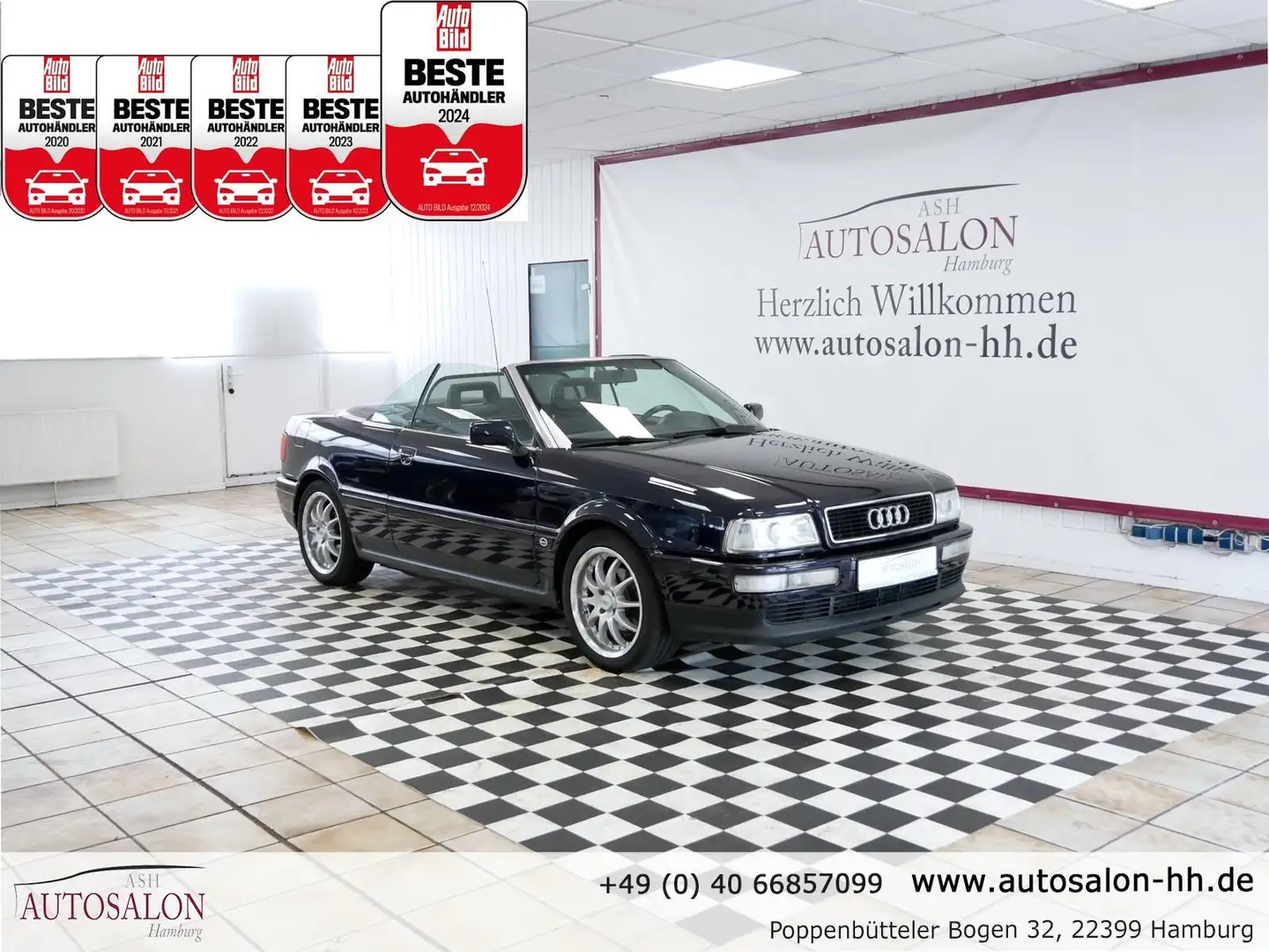 Audi Cabriolet 2.8 Akoya*Jungtimer*Sehr guter Zustand*6 Zylinder Modrá - 1