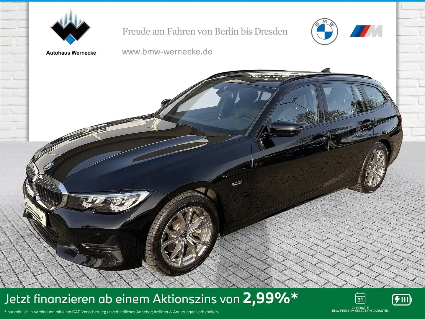 BMW 320 e Touring Sport Line DAB WLAN Pano.Dach AHK Schwarz - 1