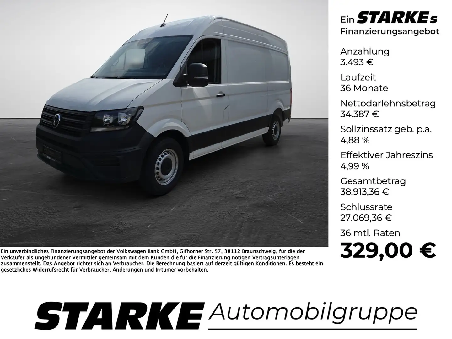 Volkswagen Crafter 35 Kasten 2.0 TDI Wit - 1