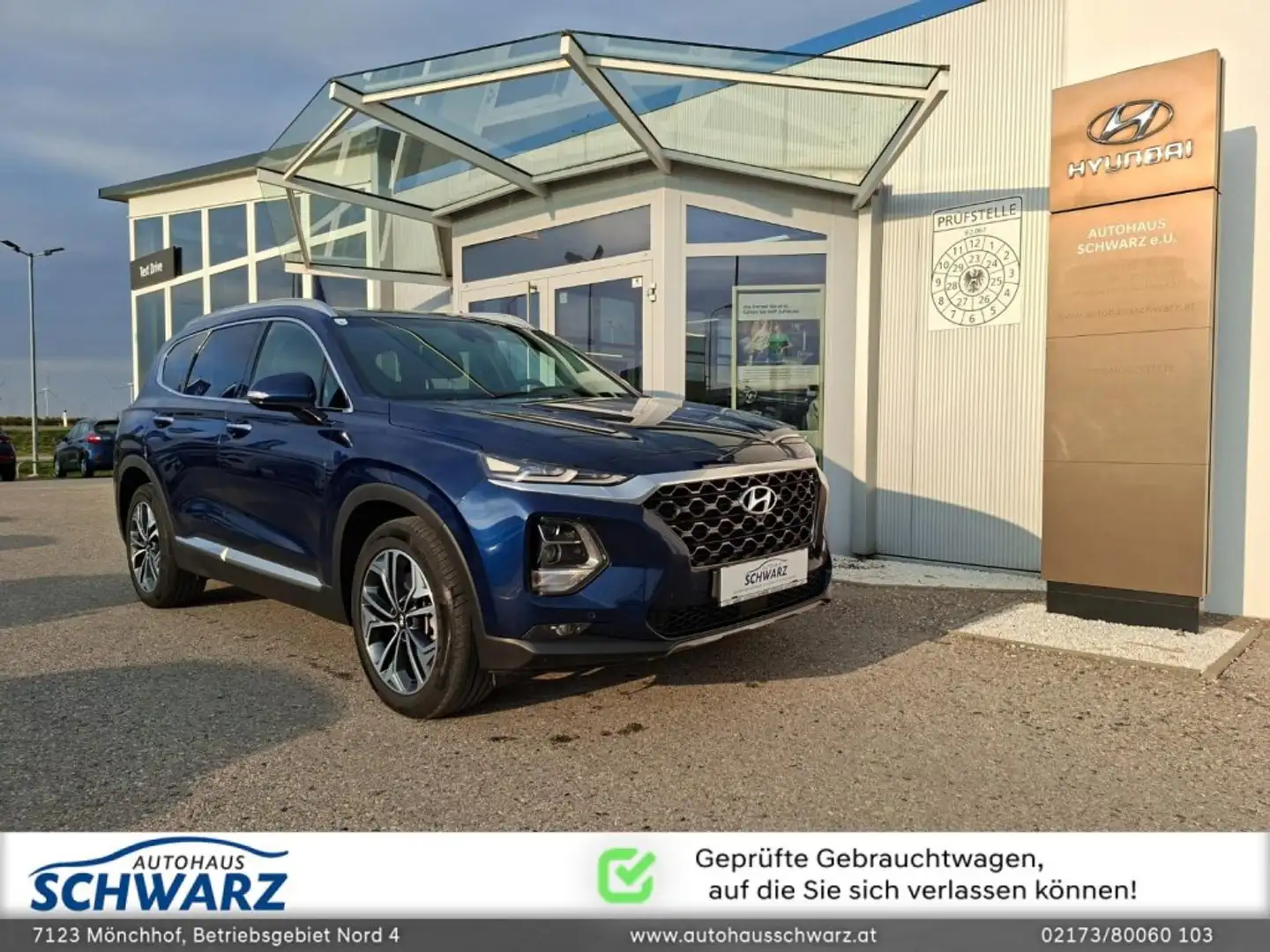 Hyundai SANTA FE 5 Level 6 2,2 CRDI 4WD AT s0b62 Blau - 1
