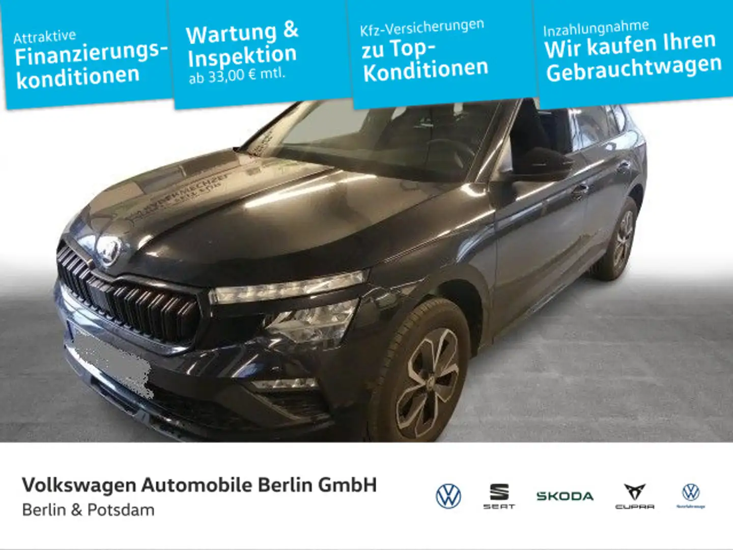 Skoda Kamiq 1.0TSI DSG Selection NAVI PDC LED SHZ Schwarz - 1