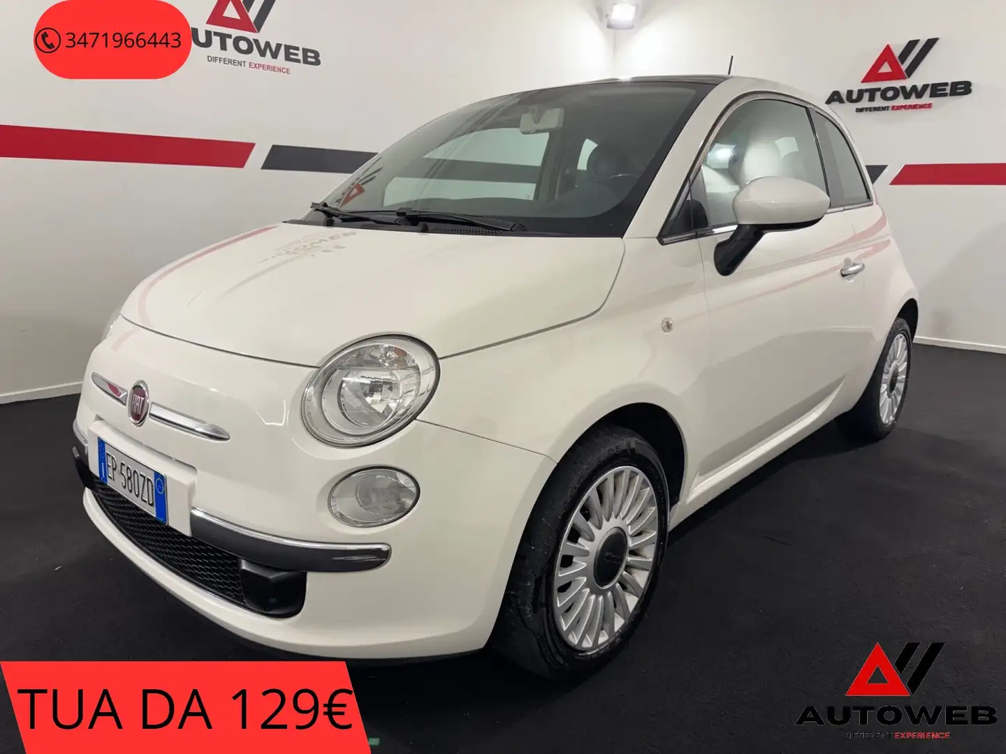 Fiat 500 1.2 Lounge Bianco - 1