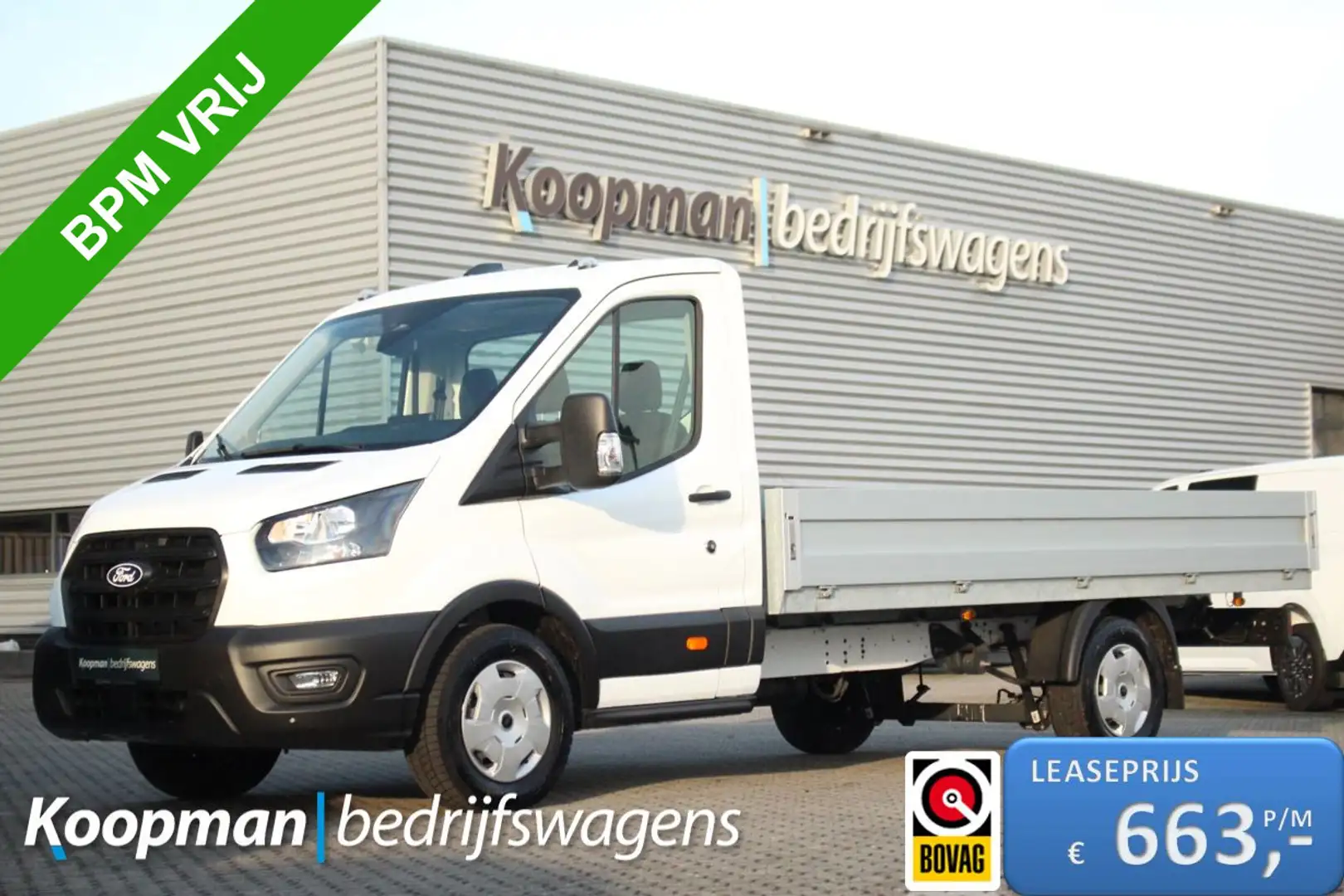 Ford Transit 350 2.0TDCI 130pk L4H1 Trend | Pick-up | Camera | Blanc - 1