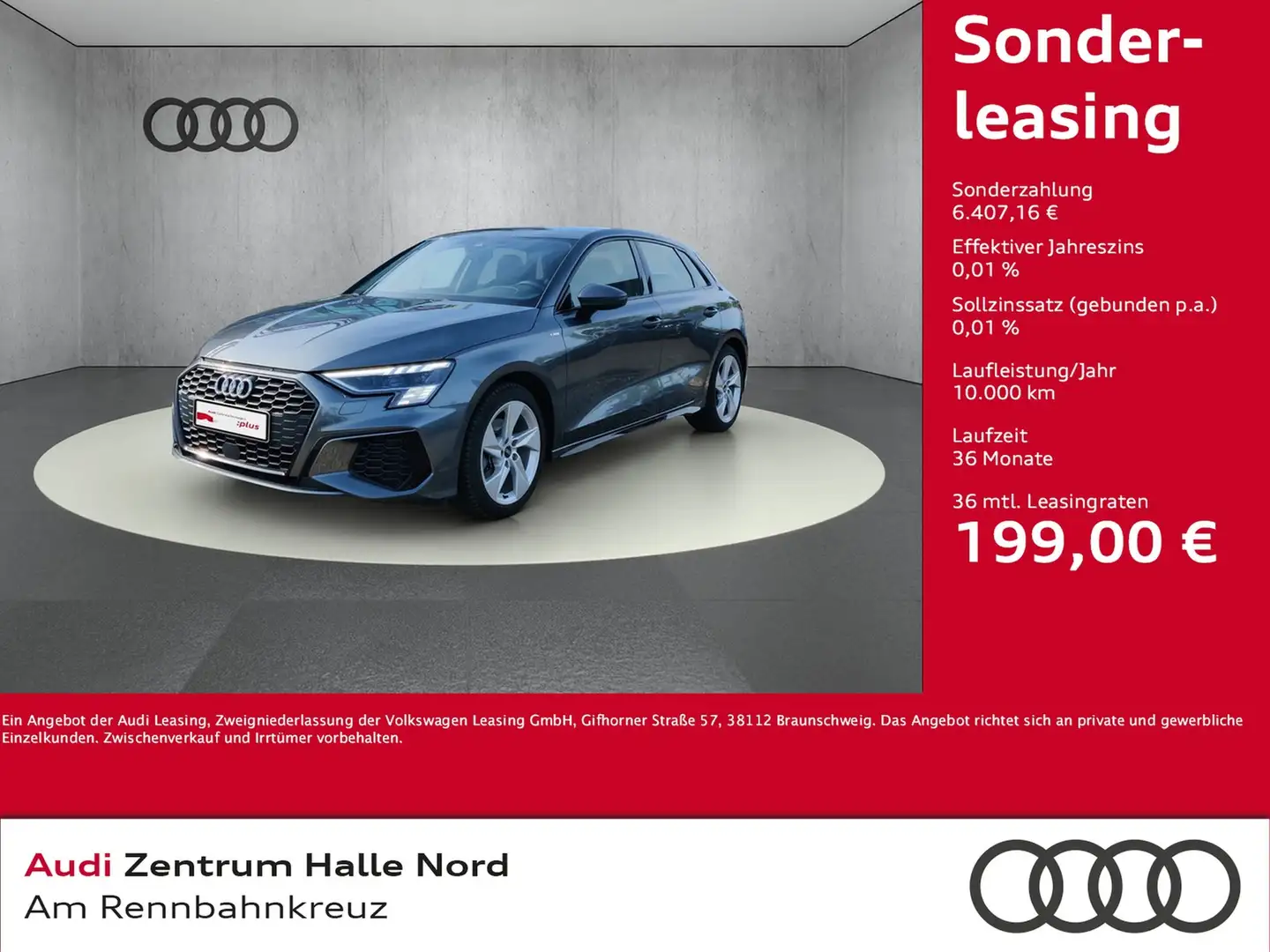 Audi A3 Sportback S line 35 TFSI S tronic Grigio - 1
