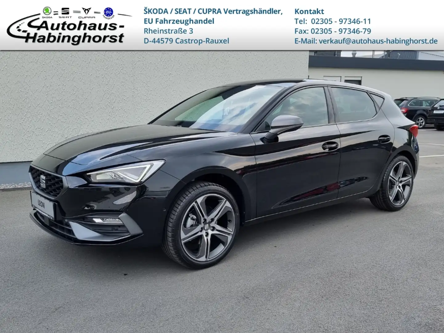 SEAT Leon 1.5 eTSI ACT DSG FR ACC LED PDC Navi Beats 18Alu Noir - 1
