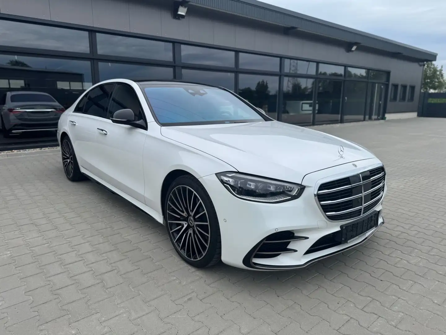 Mercedes-Benz S 450 S450d 4M Lang AMG -BelüSitz-360K-Hinterachsl. Weiß - 1