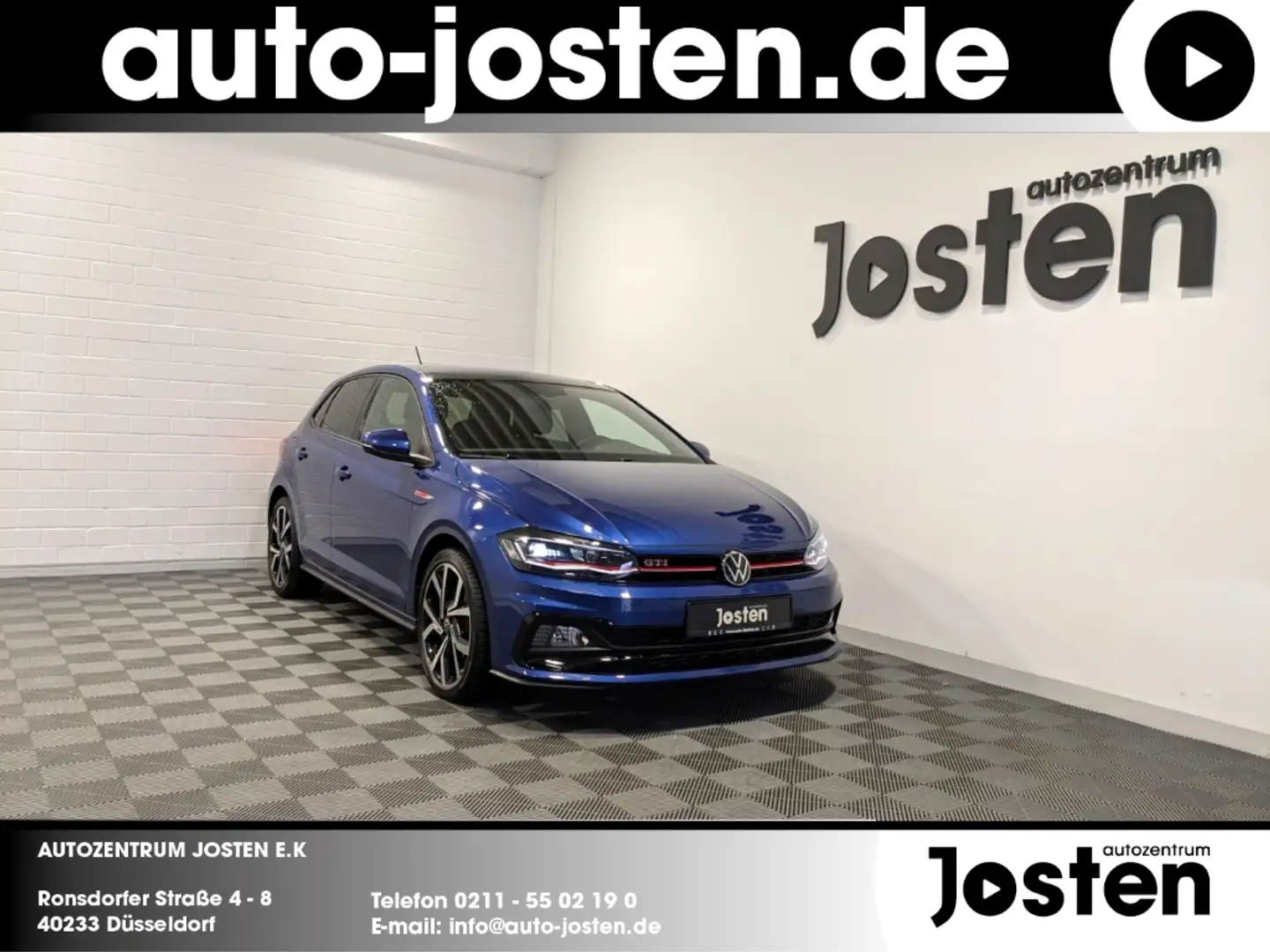 Volkswagen Polo GTI VI LED PANO Navi Klima SHZ KAM. Bleu - 1