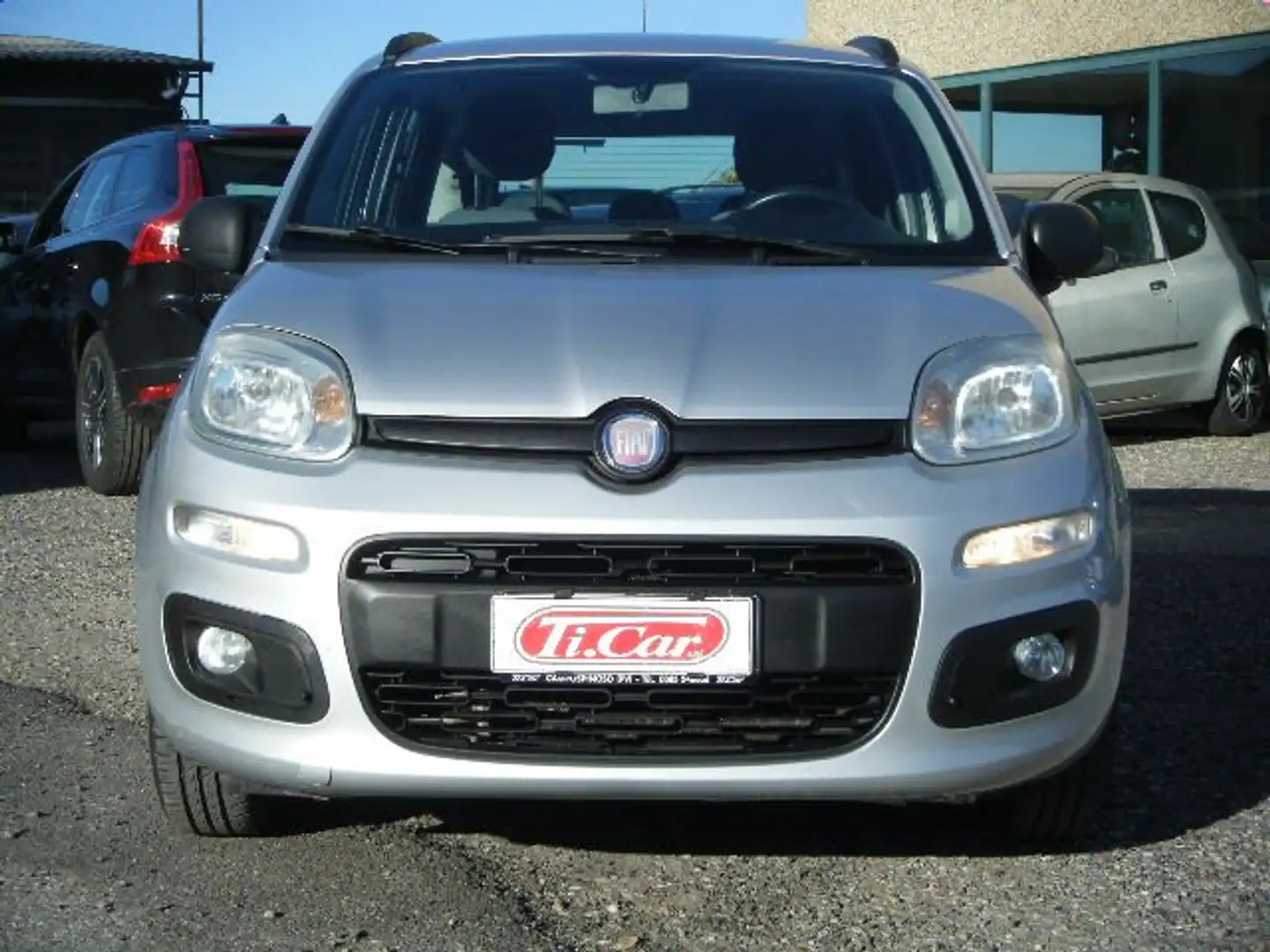 Fiat Panda Panda  1.2 Lounge 69cv 5 POSTI Argent - 1