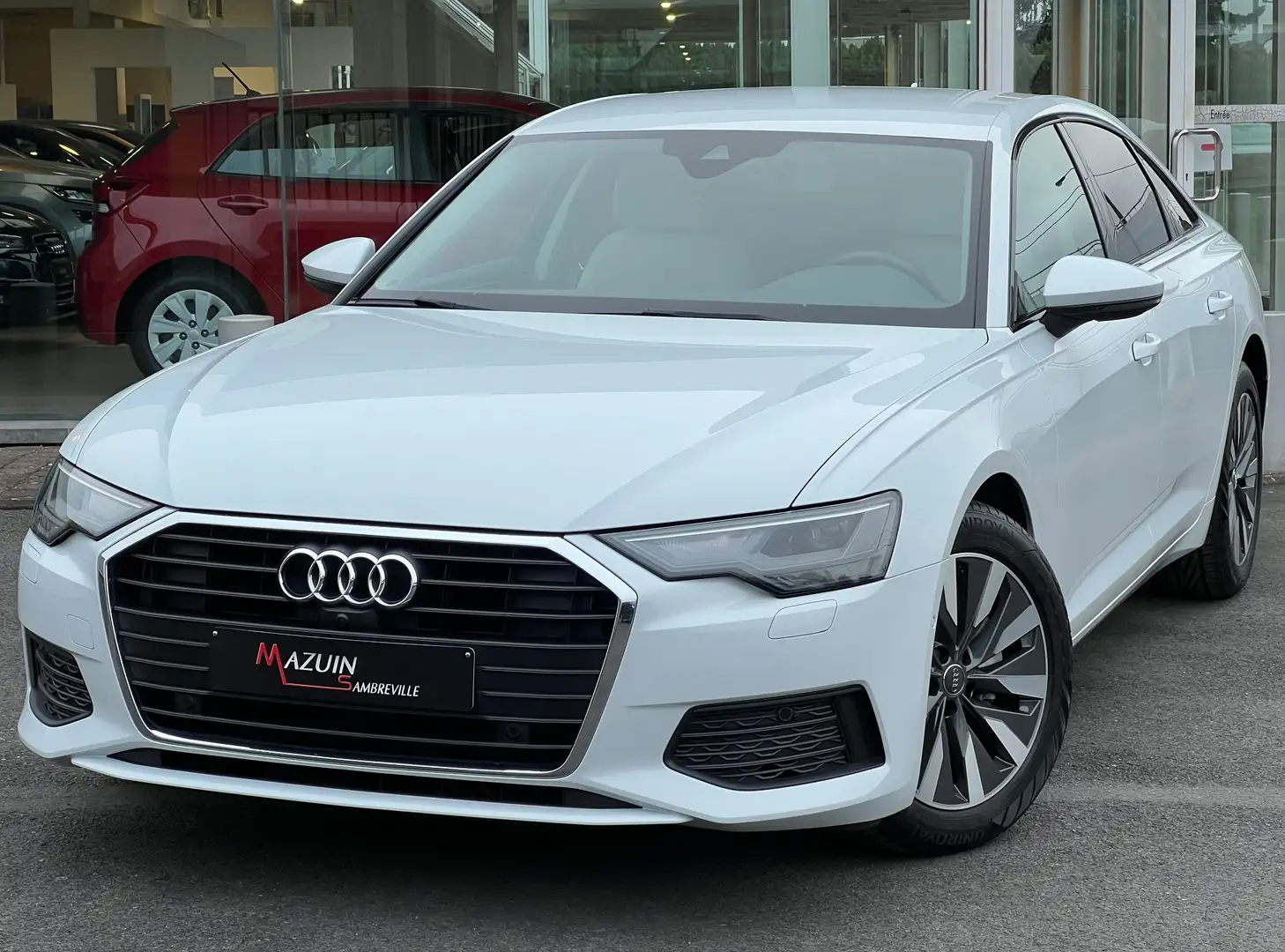 Audi A6 30 TDi * S-tronic * Att. Rem * Cuir * CarPlay * Wit - 1
