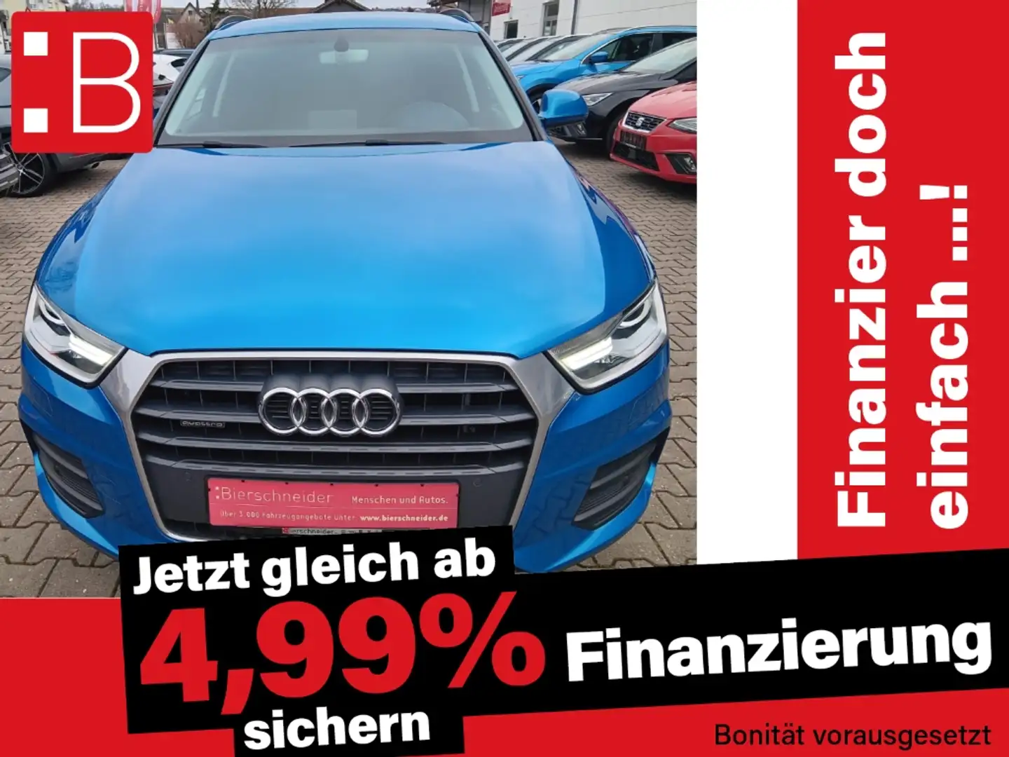 Audi Q3 2.0 TDI quattro SITZHEIZUNG CONNECTIVITY ABS Синій - 1
