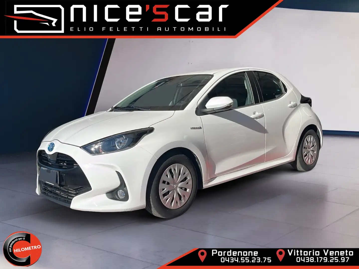 Toyota Yaris Yaris 1.5 Hybrid 5 porte Business*PROMO* Blanc - 1