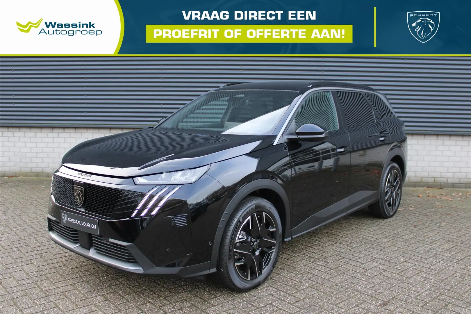 Peugeot 5008 1.2 Hybrid 136pk Allure I 360 Camera I 7-Persoons Schwarz - 1