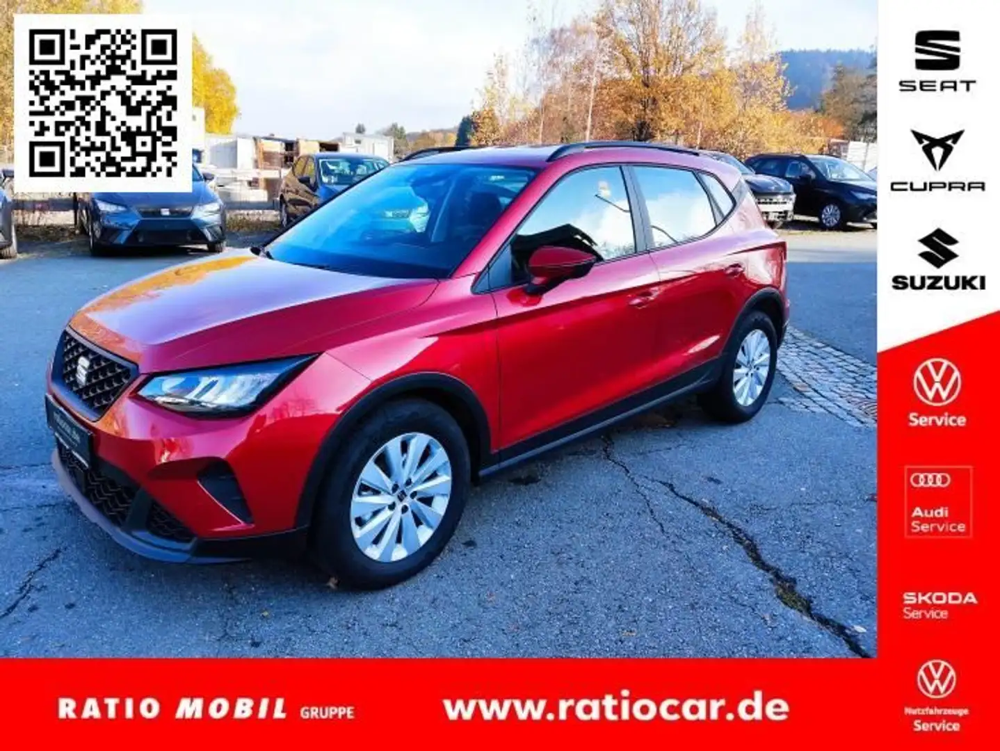 SEAT Arona ARONA STYLE 1.0 TSI DSG SITZHEIZ. FULL-LINK LED Rot - 1
