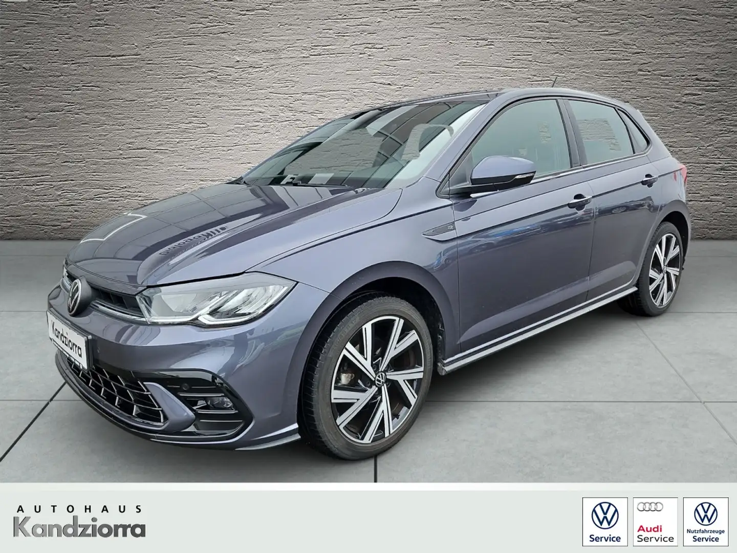 Volkswagen Polo 1.0 TSI DSG R-Line Klima Einparkhilfe Sitzheizung Grau - 1